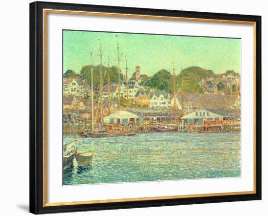 Gloucester Harbour, 1917-Childe Hassam-Framed Giclee Print