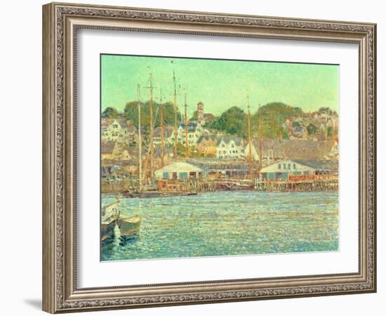 Gloucester Harbour, 1917-Childe Hassam-Framed Giclee Print