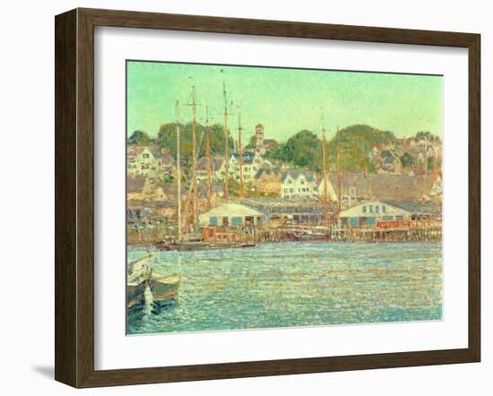 Gloucester Harbour, 1917-Childe Hassam-Framed Giclee Print