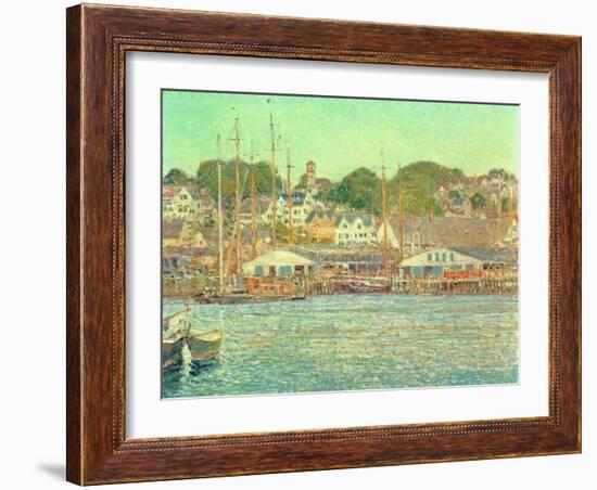 Gloucester Harbour, 1917-Childe Hassam-Framed Giclee Print