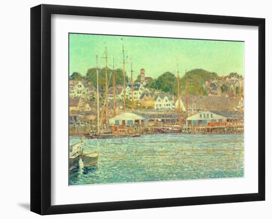 Gloucester Harbour, 1917-Childe Hassam-Framed Giclee Print