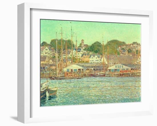 Gloucester Harbour, 1917-Childe Hassam-Framed Giclee Print