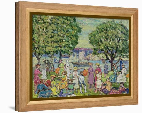 Gloucester Harbour-Maurice Brazil Prendergast-Framed Premier Image Canvas