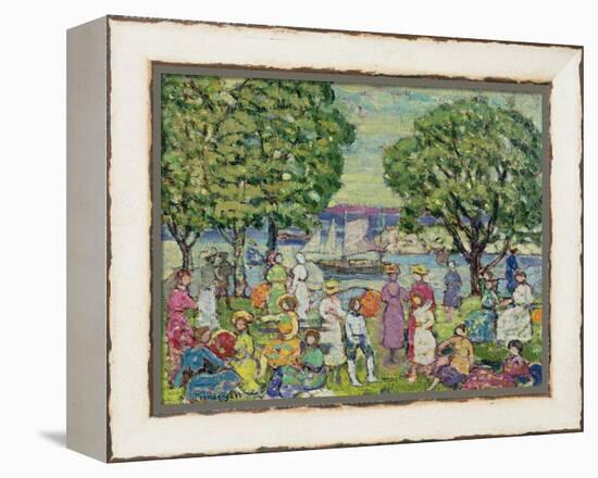 Gloucester Harbour-Maurice Brazil Prendergast-Framed Premier Image Canvas