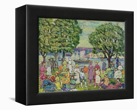 Gloucester Harbour-Maurice Brazil Prendergast-Framed Premier Image Canvas