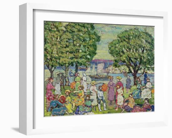 Gloucester Harbour-Maurice Brazil Prendergast-Framed Giclee Print