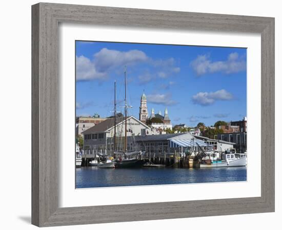 Gloucester Inner Harbor, Cape Ann, Greater Boston Area, Massachusetts, New England, USA-Richard Cummins-Framed Photographic Print