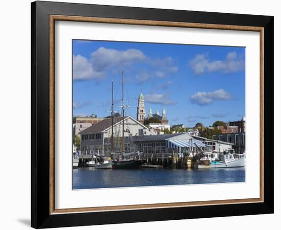 Gloucester Inner Harbor, Cape Ann, Greater Boston Area, Massachusetts, New England, USA-Richard Cummins-Framed Photographic Print