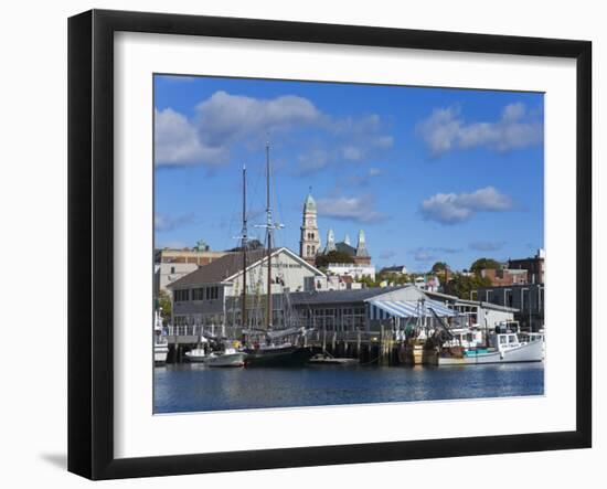 Gloucester Inner Harbor, Cape Ann, Greater Boston Area, Massachusetts, New England, USA-Richard Cummins-Framed Photographic Print