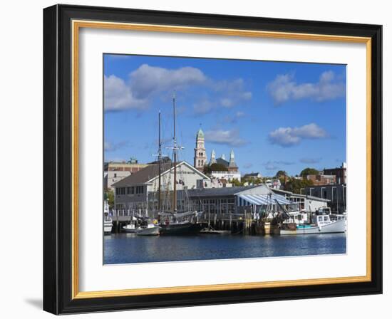 Gloucester Inner Harbor, Cape Ann, Greater Boston Area, Massachusetts, New England, USA-Richard Cummins-Framed Photographic Print