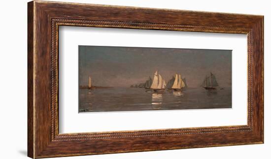 Gloucester, Mackerel Fleet at Dawn, c.1884-Winslow Homer-Framed Art Print