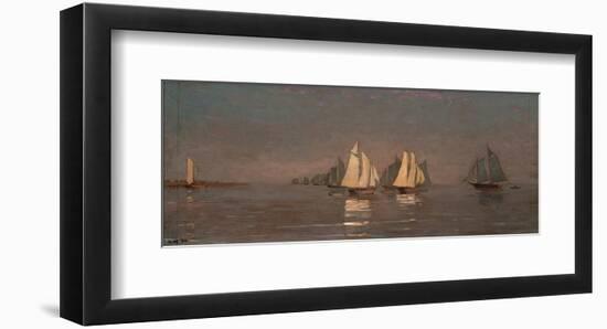 Gloucester, Mackerel Fleet at Dawn, c.1884-Winslow Homer-Framed Art Print