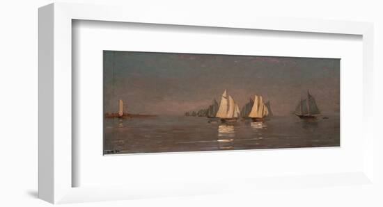 Gloucester, Mackerel Fleet at Dawn, c.1884-Winslow Homer-Framed Art Print