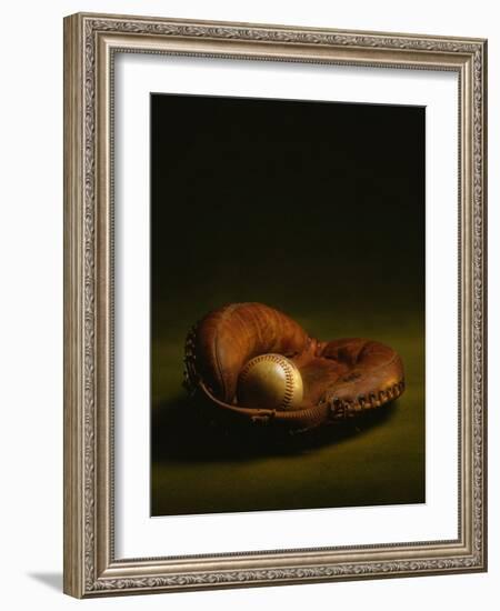 Glove and Baseball-James L. Amos-Framed Photographic Print