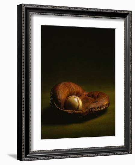 Glove and Baseball-James L. Amos-Framed Photographic Print