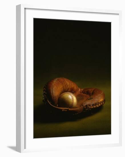 Glove and Baseball-James L. Amos-Framed Photographic Print