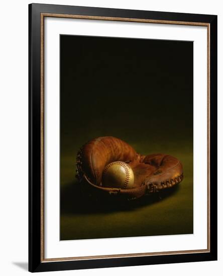 Glove and Baseball-James L. Amos-Framed Photographic Print