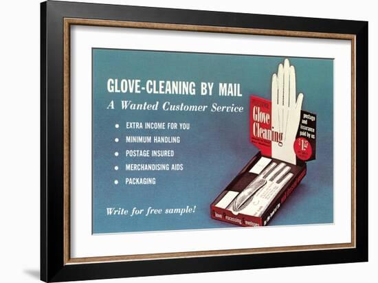 Glove Cleaning by Mail-null-Framed Art Print