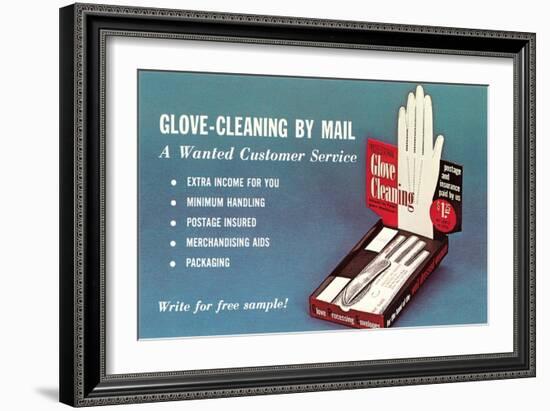 Glove Cleaning by Mail-null-Framed Art Print