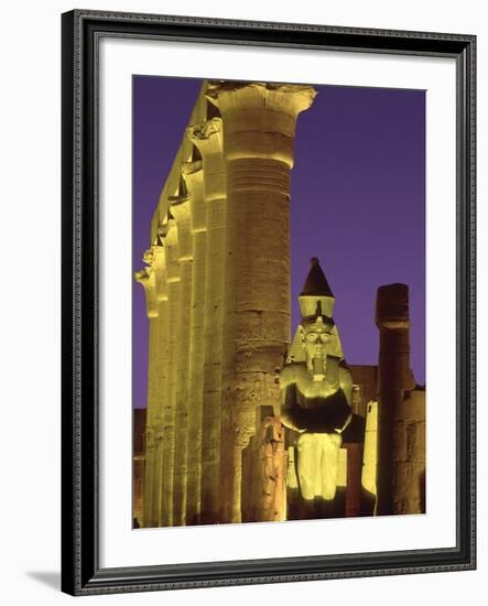 Glow at Luxor Temple-Jim Zuckerman-Framed Photographic Print