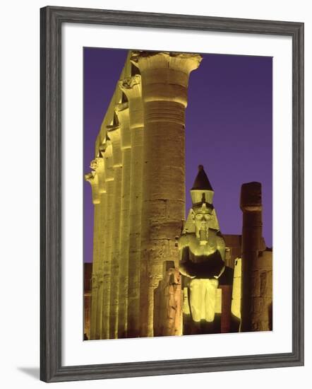 Glow at Luxor Temple-Jim Zuckerman-Framed Photographic Print