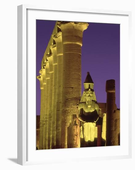 Glow at Luxor Temple-Jim Zuckerman-Framed Photographic Print