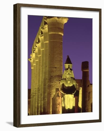 Glow at Luxor Temple-Jim Zuckerman-Framed Photographic Print