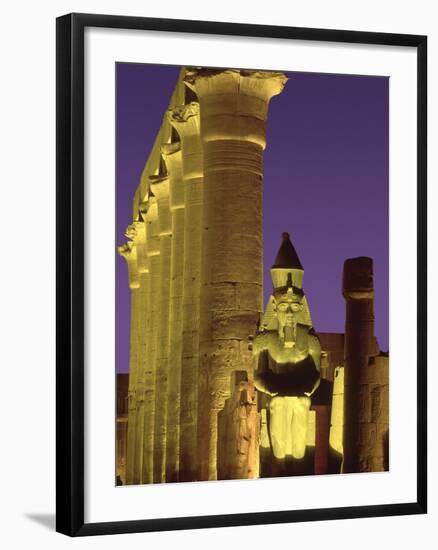 Glow at Luxor Temple-Jim Zuckerman-Framed Photographic Print