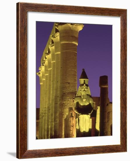 Glow at Luxor Temple-Jim Zuckerman-Framed Photographic Print