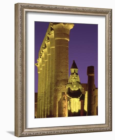 Glow at Luxor Temple-Jim Zuckerman-Framed Photographic Print