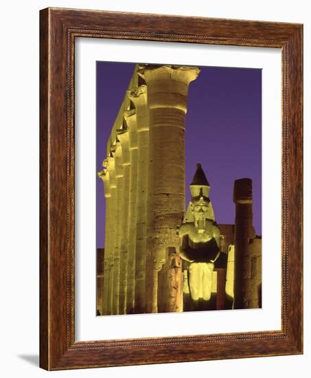 Glow at Luxor Temple-Jim Zuckerman-Framed Photographic Print