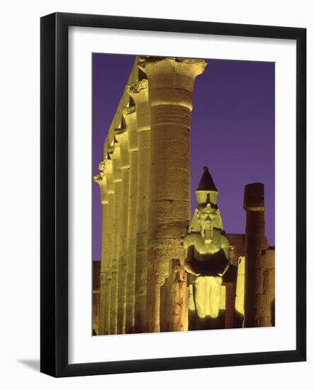 Glow at Luxor Temple-Jim Zuckerman-Framed Photographic Print