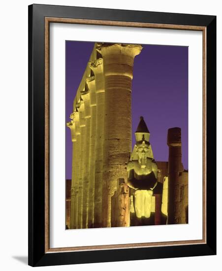 Glow at Luxor Temple-Jim Zuckerman-Framed Photographic Print