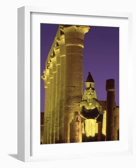 Glow at Luxor Temple-Jim Zuckerman-Framed Photographic Print