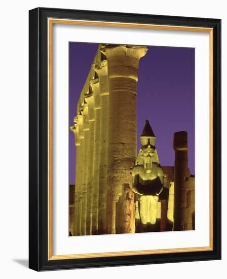 Glow at Luxor Temple-Jim Zuckerman-Framed Photographic Print