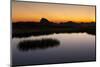 Glowing Sky, Morning Mood at a Mountain Lake, Alpenglow-Jurgen Ulmer-Mounted Photographic Print