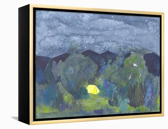 Glowing Tent Night-Kerstin Stock-Framed Stretched Canvas