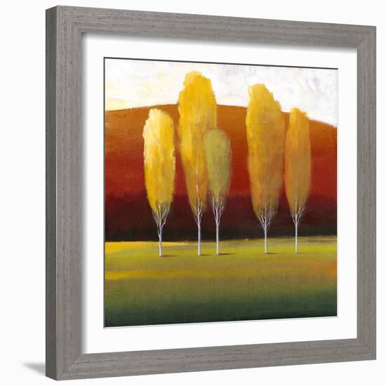 Glowing Trees II-Tim O'toole-Framed Art Print