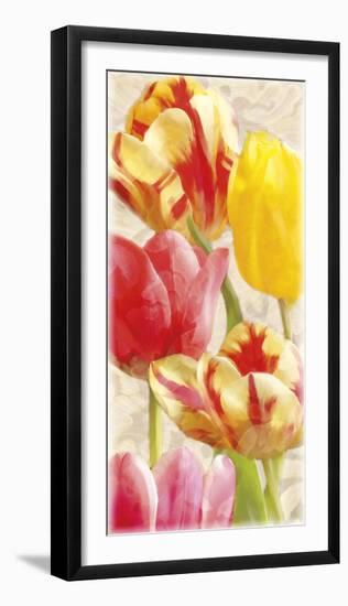 Glowing Tulips I-Janel Pahl-Framed Giclee Print