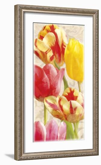 Glowing Tulips I-Janel Pahl-Framed Giclee Print