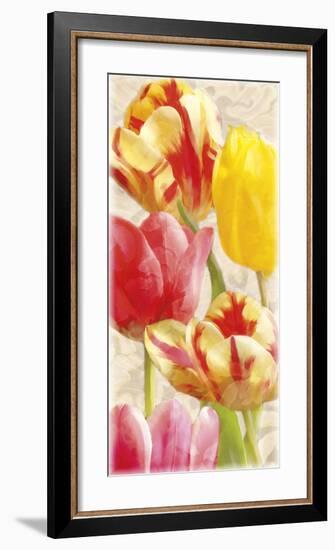 Glowing Tulips I-Janel Pahl-Framed Giclee Print