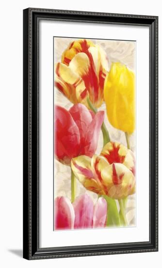 Glowing Tulips I-Janel Pahl-Framed Giclee Print