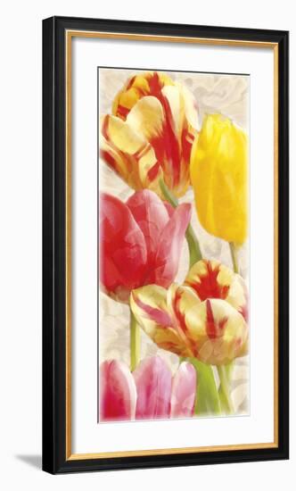 Glowing Tulips I-Janel Pahl-Framed Giclee Print