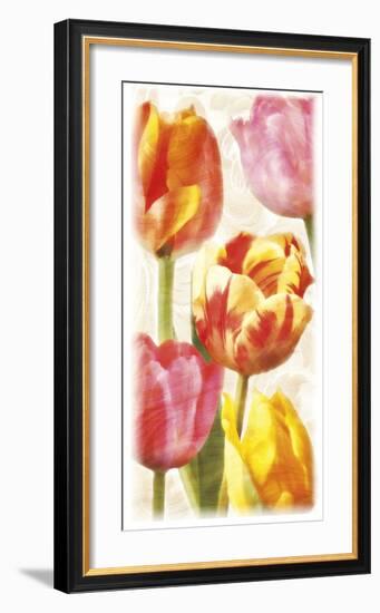 Glowing Tulips II-Janel Pahl-Framed Giclee Print