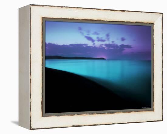 Glowing Turquoise Blue Waters-Jan Lakey-Framed Premier Image Canvas