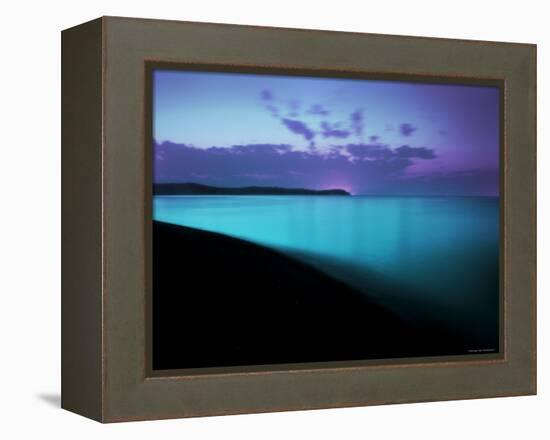 Glowing Turquoise Blue Waters-Jan Lakey-Framed Premier Image Canvas