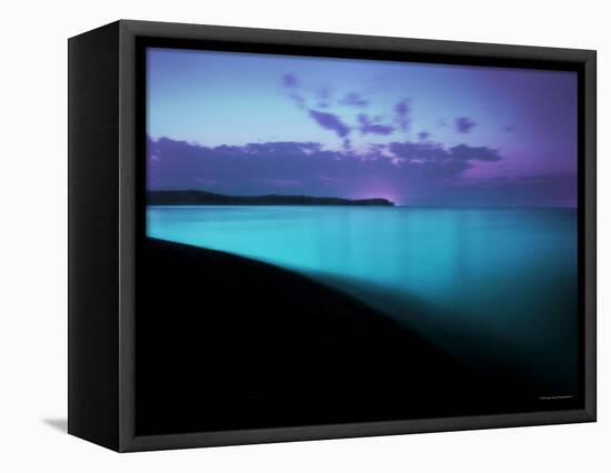 Glowing Turquoise Blue Waters-Jan Lakey-Framed Premier Image Canvas