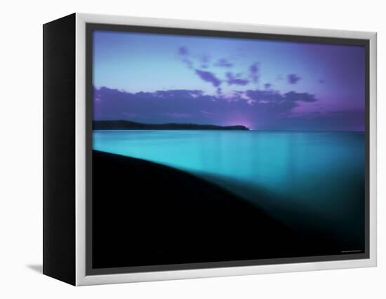 Glowing Turquoise Blue Waters-Jan Lakey-Framed Premier Image Canvas