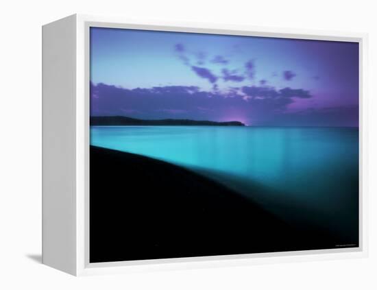 Glowing Turquoise Blue Waters-Jan Lakey-Framed Premier Image Canvas