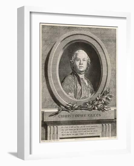 Gluck, Christoph Willibald Ritter Von 1714 - 1787-null-Framed Art Print